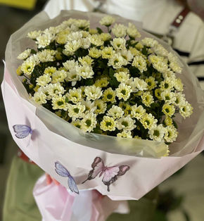 хризантемы в букетах