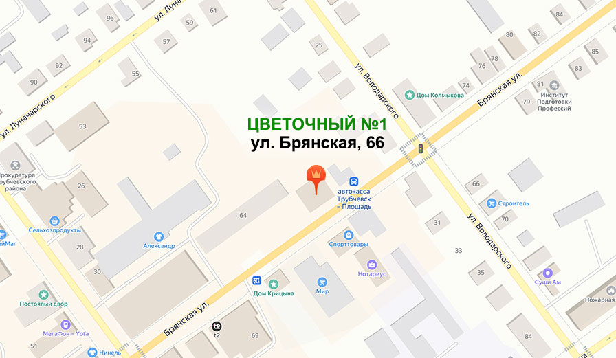 «Цветочный №1» г.Трубчевск, ул.Брянская, 66