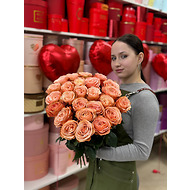 Персиковая роза